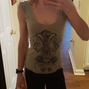 GUESS rhinestone studded top